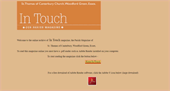 Desktop Screenshot of myintouch.co.uk